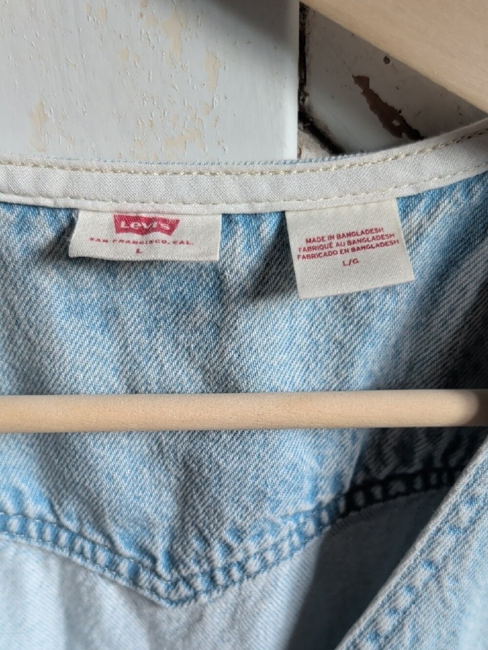 Levi's Denim (Jean) Button Front Dress - Picture 2 of 4
